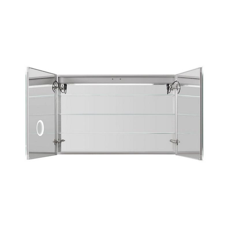 AQUADOM Royale Plus LED Lighted Medicine Cabinet, Anti-Fog, Dimmable, Recessed or Surface 48" x 5" x 30"