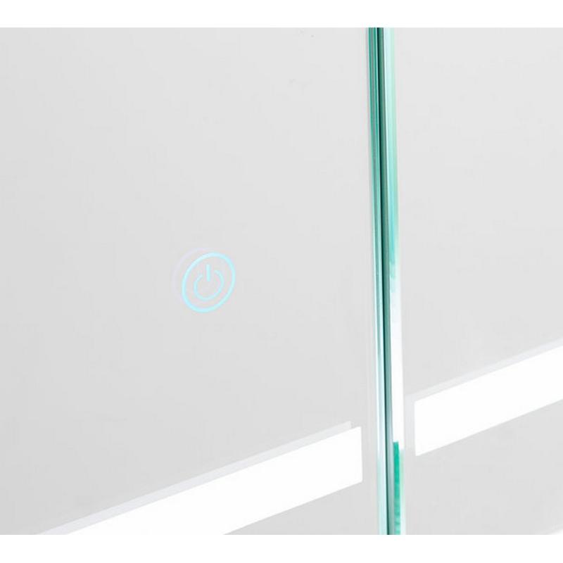AQUADOM Royale Plus LED Lighted Medicine Cabinet, Anti-Fog, Dimmable, Recessed or Surface 48" x 5" x 30"