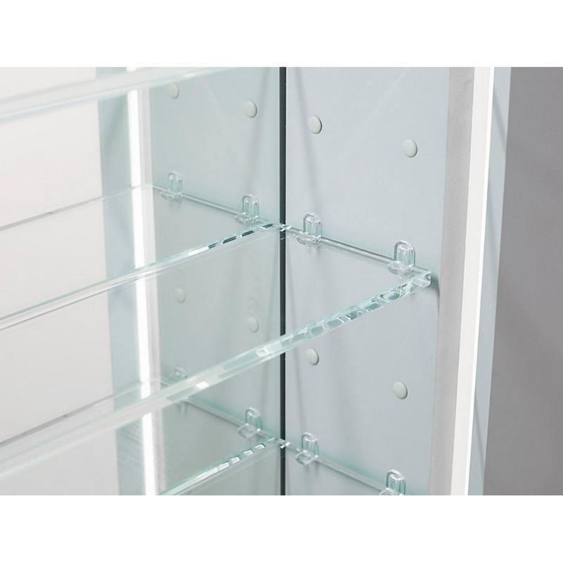 AQUADOM Royale Plus LED Lighted Medicine Cabinet, Anti-Fog, Dimmable, Recessed or Surface 48" x 5" x 30"