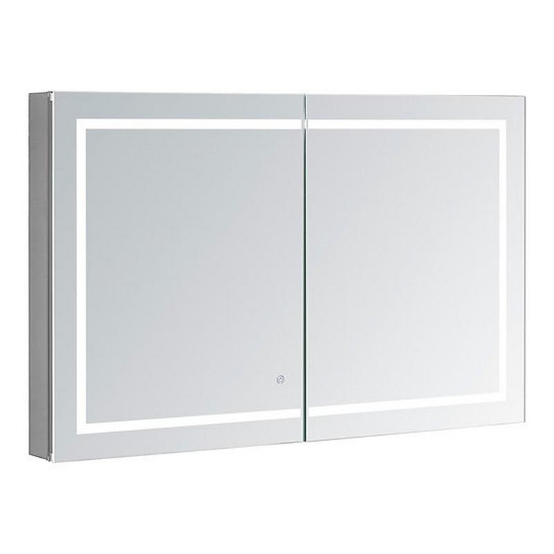 AQUADOM Royale Plus LED Lighted Medicine Cabinet, Anti-Fog, Dimmable, Recessed or Surface 48" x 5" x 30"