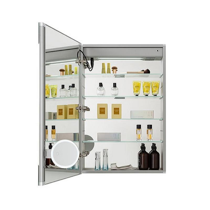 AQUADOM Signature Royale LED Lighted Medicine Cabinet, Anti-Fog, Dimmable, Recessed or Surface 24" x 5" x 30"