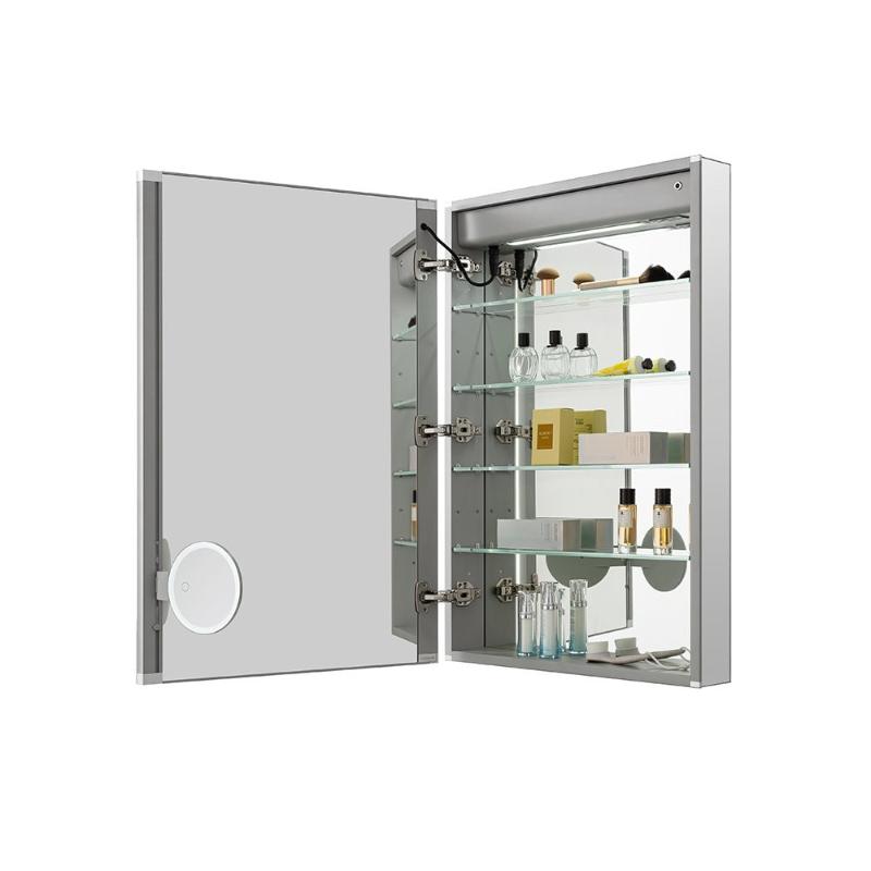 AQUADOM Signature Royale LED Lighted Medicine Cabinet, Anti-Fog, Dimmable, Recessed or Surface 24" x 5" x 30"