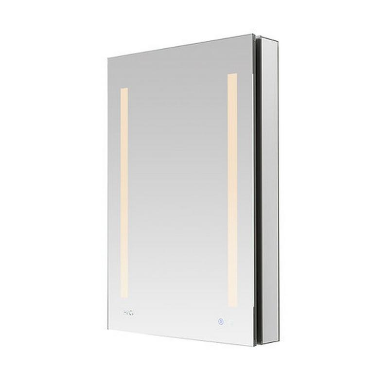 AQUADOM Signature Royale LED Lighted Medicine Cabinet, Anti-Fog, Dimmable, Recessed or Surface 24" x 5" x 40"