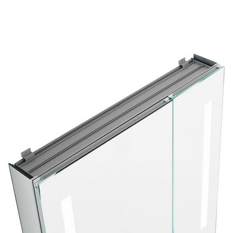 AQUADOM Signature Royale LED Lighted Medicine Cabinet, Anti-Fog, Dimmable, Recessed or Surface 36" x 5" x 30"