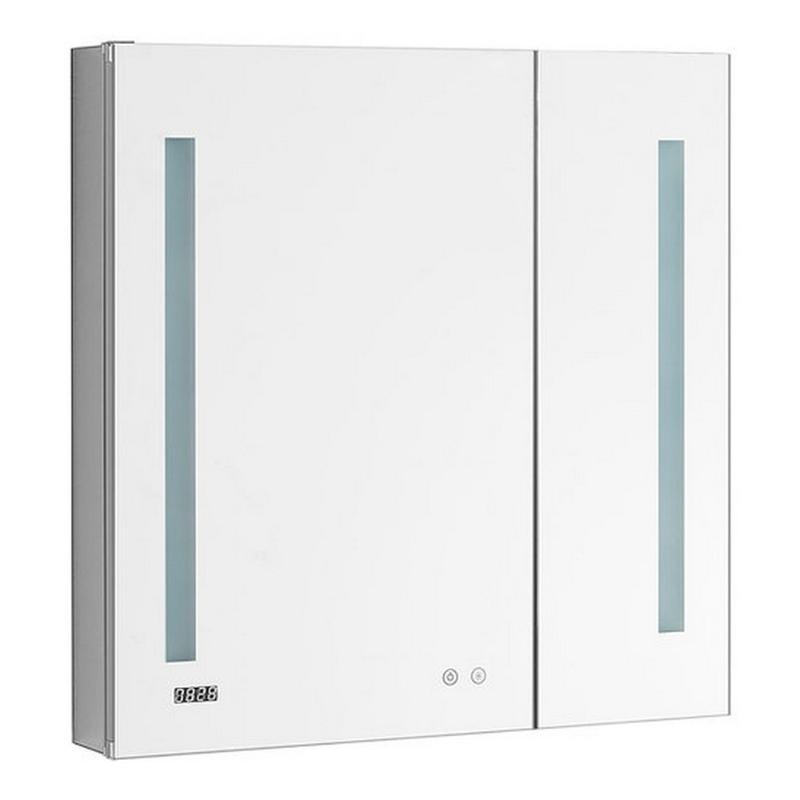 AQUADOM Signature Royale LED Lighted Medicine Cabinet, Anti-Fog, Dimmable, Recessed or Surface 36" x 5" x 30"