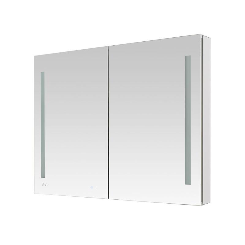 AQUADOM Signature Royale, LED Lighted Medicine Cabinet, Anti-Fog, Dimmable, Recessed or Surface 48" x 5" x 30"