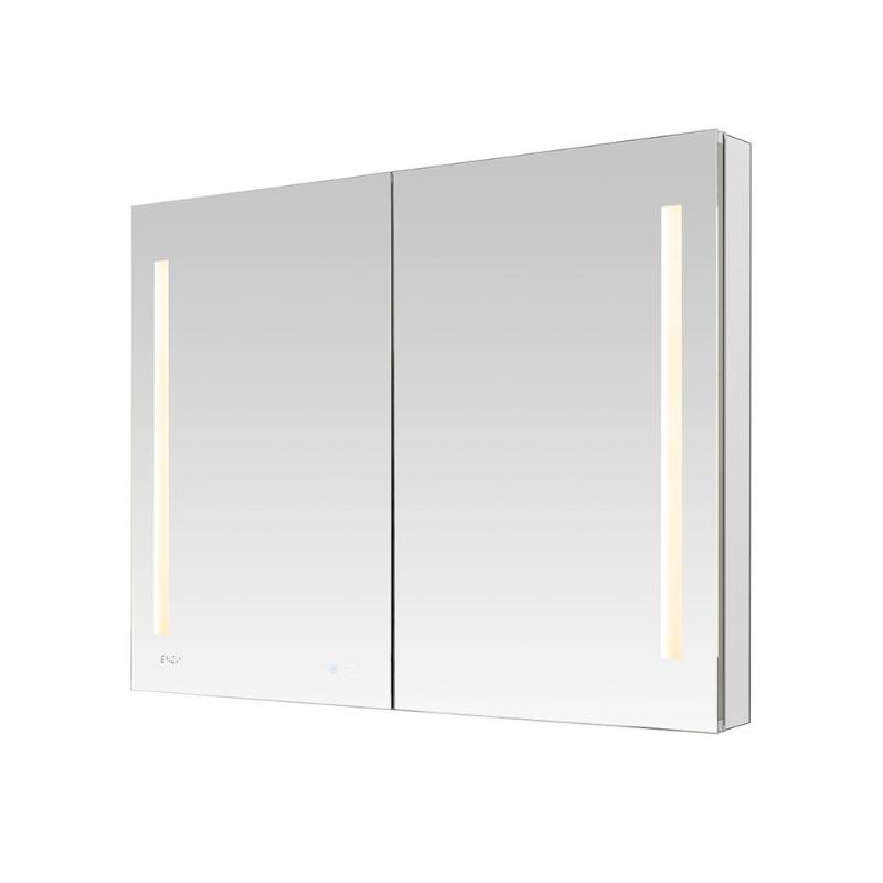 AQUADOM Signature Royale, LED Lighted Medicine Cabinet, Anti-Fog, Dimmable, Recessed or Surface 48" x 5" x 30"