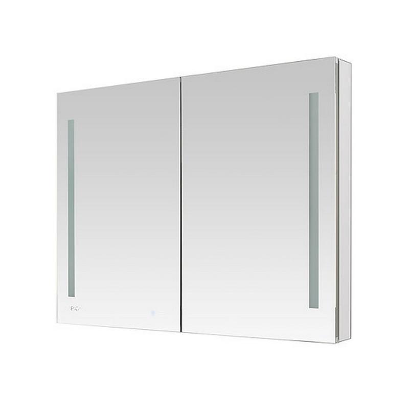 AQUADOM Signature Royale, LED Lighted Medicine Cabinet, Anti-Fog, Dimmable, Recessed or Surface 48" x 5" x 36"