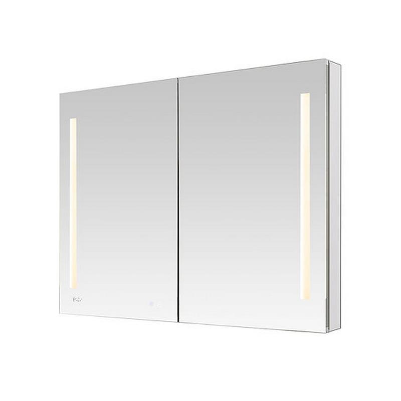 AQUADOM Signature Royale, LED Lighted Medicine Cabinet, Anti-Fog, Dimmable, Recessed or Surface 48" x 5" x 36"