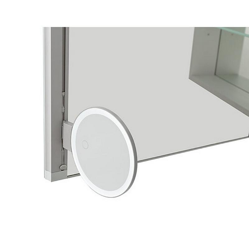 AQUADOM Signature Royale, LED Lighted Medicine Cabinet, Anti-Fog, Dimmable, Recessed or Surface 48" x 5" x 36"