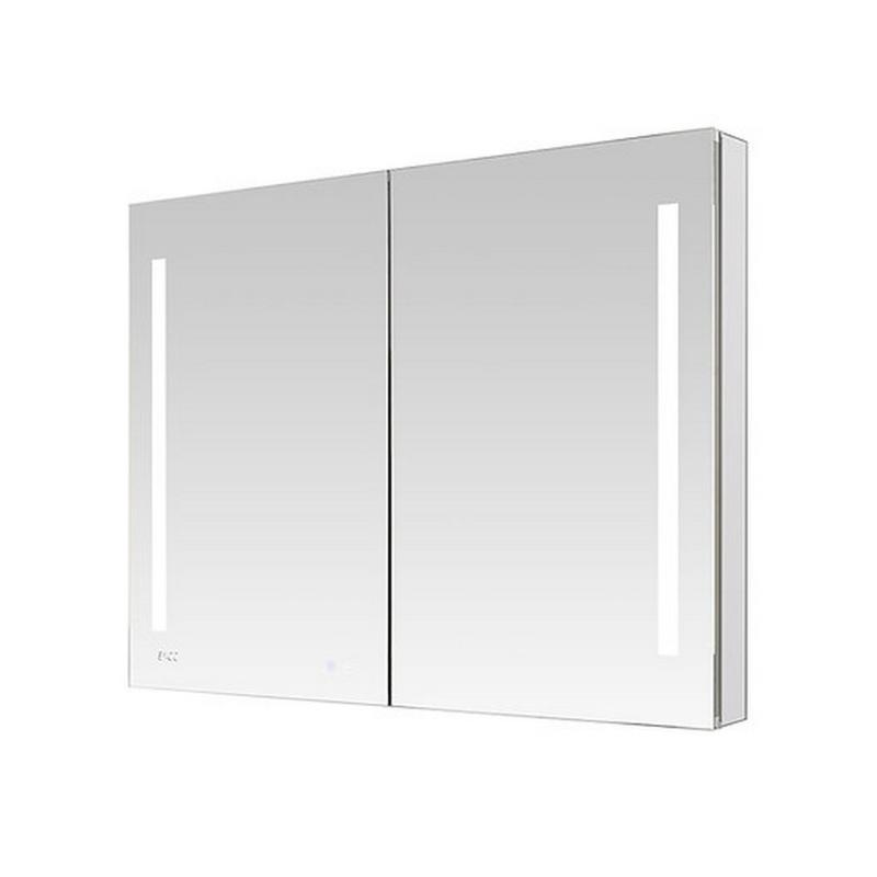 AQUADOM Signature Royale, LED Lighted Medicine Cabinet, Anti-Fog, Dimmable, Recessed or Surface 48" x 5" x 36"
