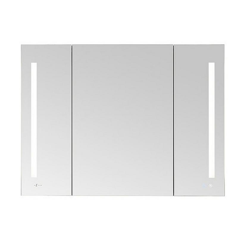 AQUADOM Signature Royale, LED Lighted Triple Door Medicine Cabinet, Anti-Fog, Dimmable, Recessed or Surface 36" x 5" x 36"