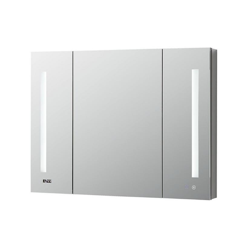 AQUADOM Signature Royale, LED Lighted Triple Door Medicine Cabinet, Anti-Fog, Dimmable, Recessed or Surface 40" x 5" x 30"