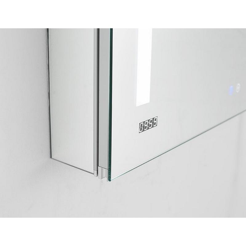 AQUADOM Signature Royale, LED Lighted Triple Door Medicine Cabinet, Anti-Fog, Dimmable, Recessed or Surface 40" x 5" x 30"