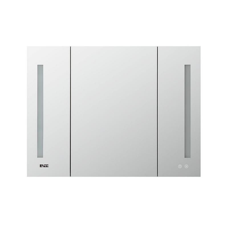AQUADOM Signature Royale, LED Lighted Triple Door Medicine Cabinet, Anti-Fog, Dimmable, Recessed or Surface 40" x 5" x 30"
