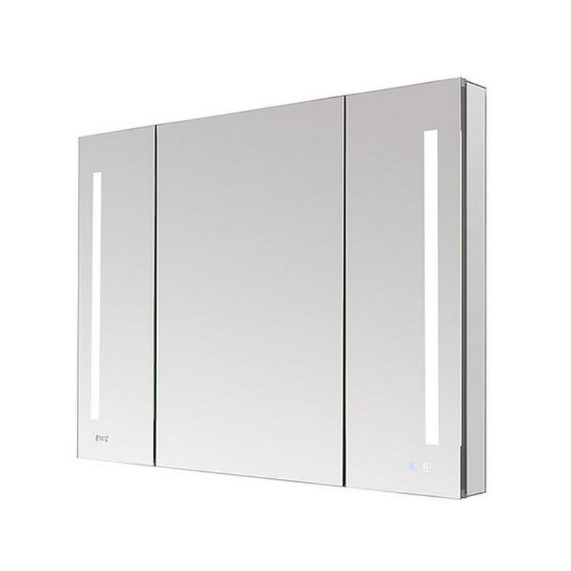 AQUADOM Signature Royale, LED Lighted Triple Door Medicine Cabinet, Anti-Fog, Dimmable, Recessed or Surface 40" x 5" x 36"