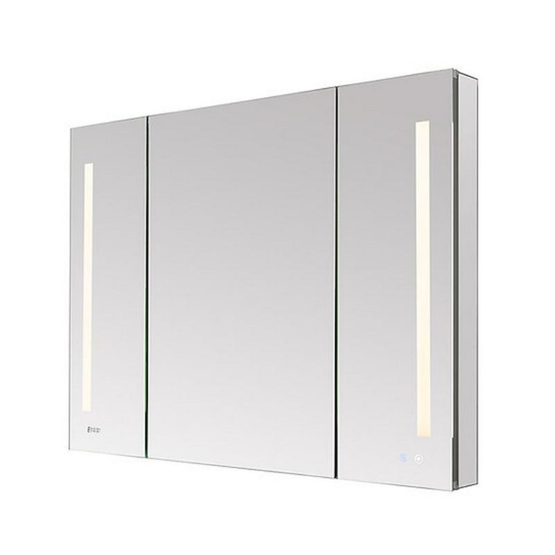 AQUADOM Signature Royale, LED Lighted Medicine Cabinet, Anti-Fog, Dimmable, Recessed or Surface 48" x 5" x 36"