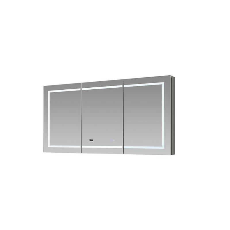 AQUADOM Signature Royale, LED Lighted Medicine Cabinet, Anti-Fog, Dimmable, Recessed or Surface 60" x 5" x 30"