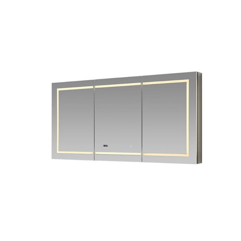 AQUADOM Signature Royale, LED Lighted Medicine Cabinet, Anti-Fog, Dimmable, Recessed or Surface 60" x 5" x 30"