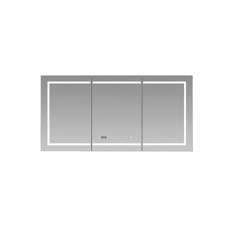 AQUADOM Signature Royale, LED Lighted Medicine Cabinet, Anti-Fog, Dimmable, Recessed or Surface 60" x 5" x 30"