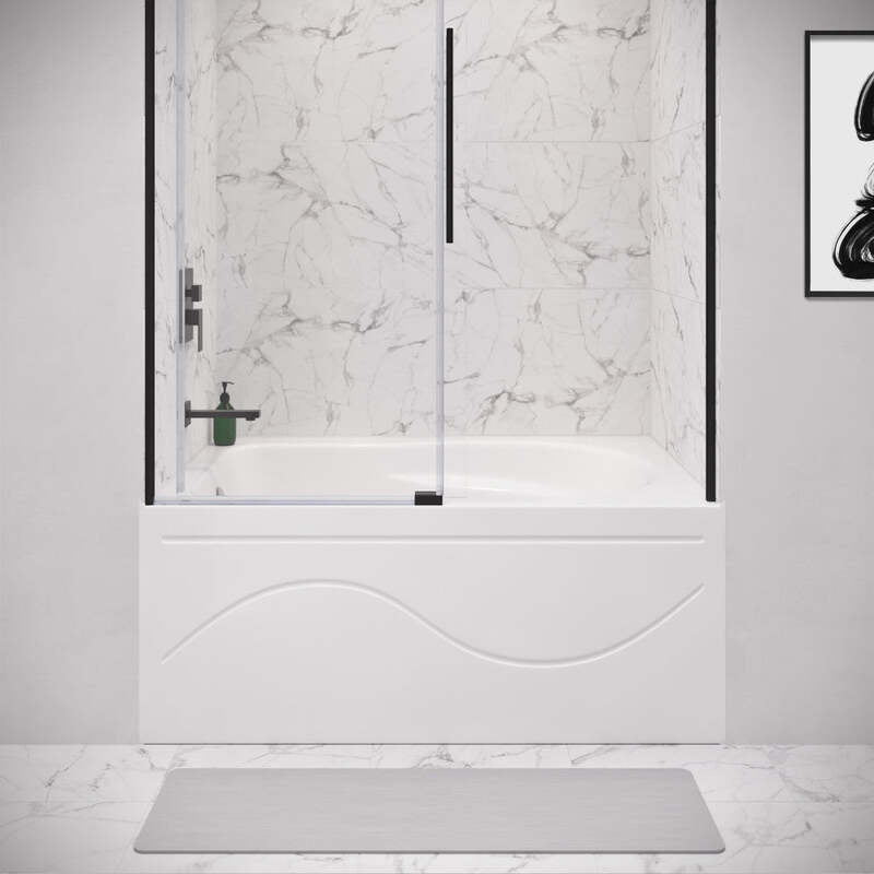 Swiss Madison Ivy 48'' x 32" Bathtub with Apron Left Hand Drain in White