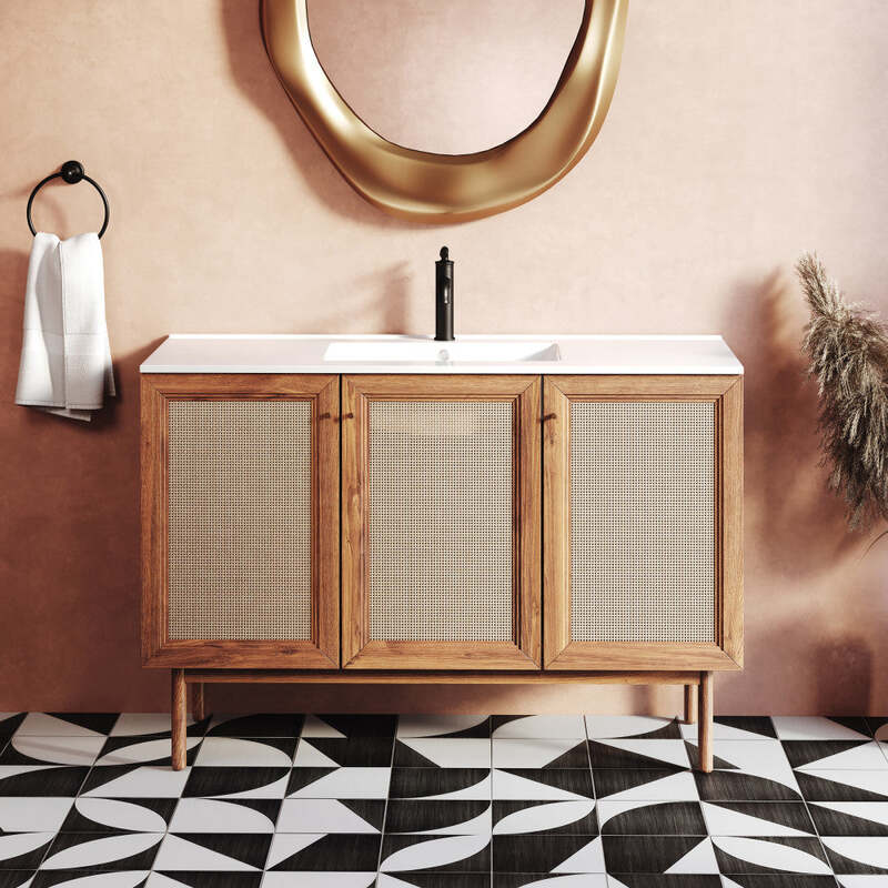 Swiss Madison Classé 48" Bathroom Vanity in Oak