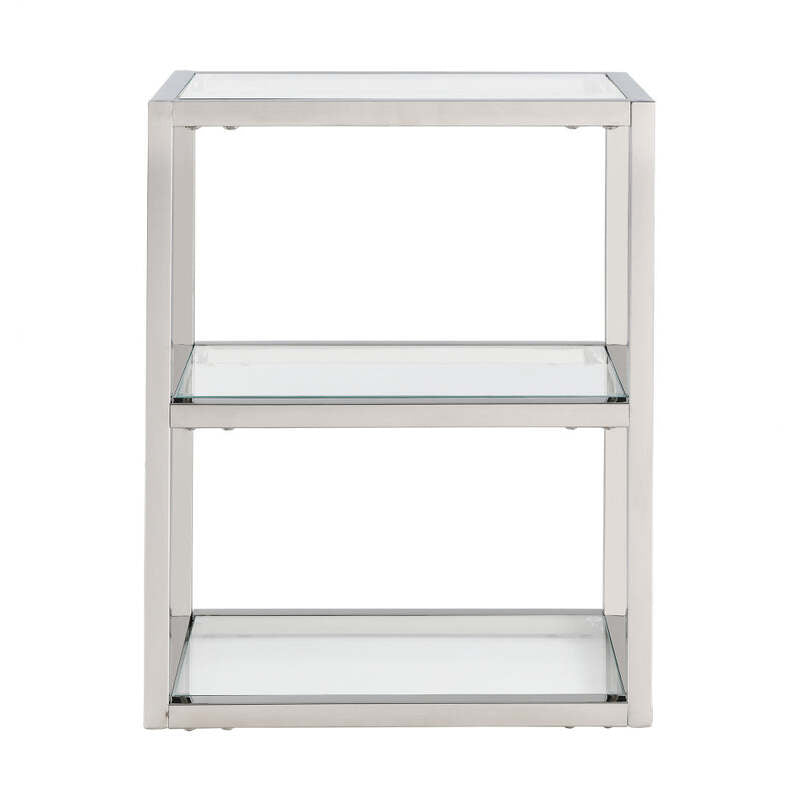 Swiss Madison Pierre 16"x20"x10" Wall-Mounted Linen Cabinet in Chrome