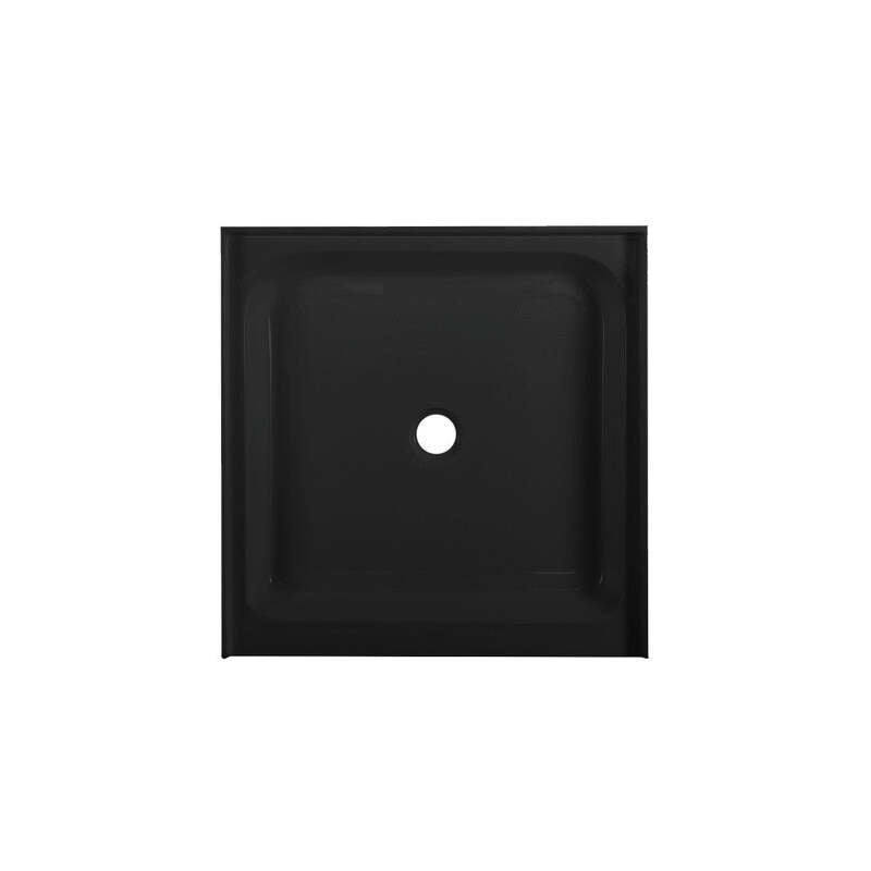 Swiss Madison Voltaire 36 x 36 Acrylic Black, Single-Threshold, Center Drain, Shower Base