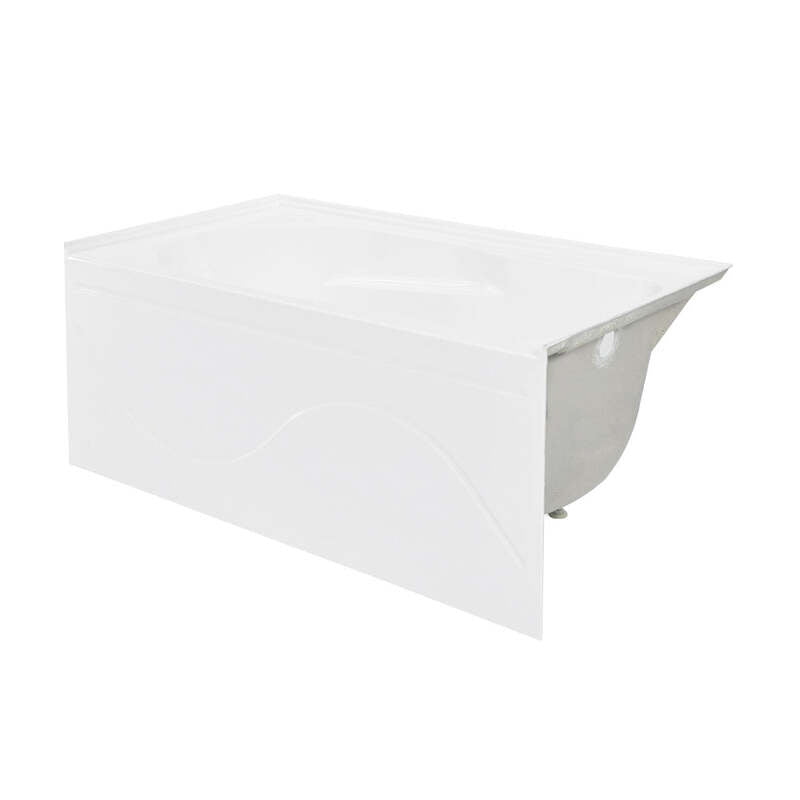 Swiss Madison Ivy 48'' x 32" Bathtub with Apron Right Hand Drain in White
