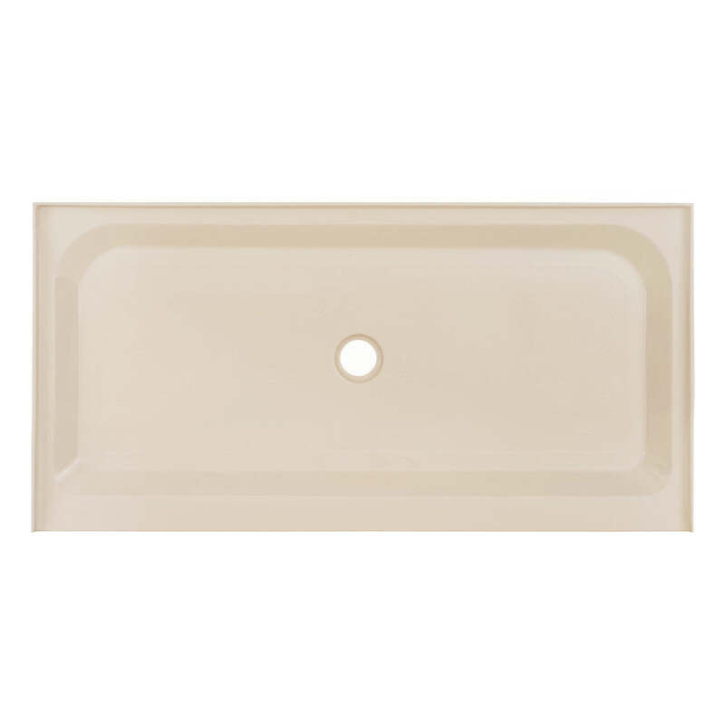 Swiss Madison Voltaire 60 x 30 Single-Threshold, Center Drain, Shower Base in Biscuit