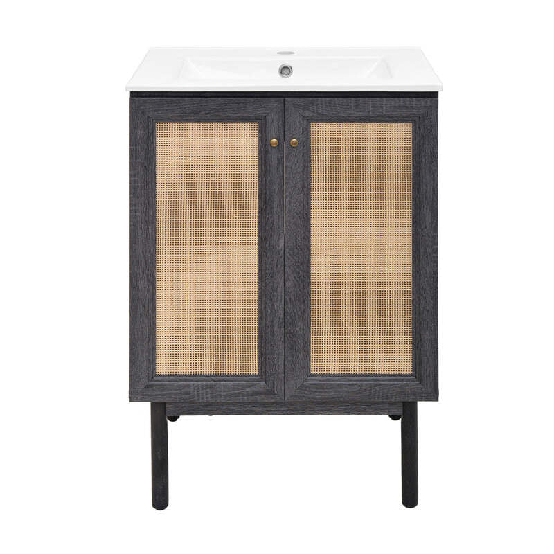 Swiss Madison Classé 24" Bathroom Vanity in Black