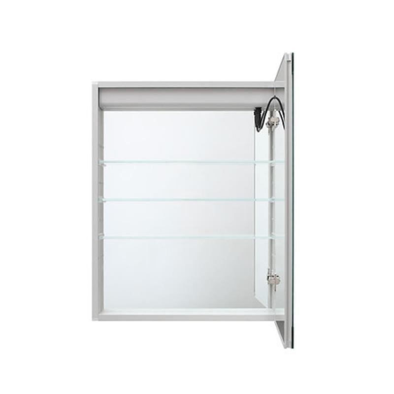 AQUADOM Royale Basic LED Medicine Mirror, Dimmable, Right-Handed, Recessed or Surface 24" x 5" x 30"