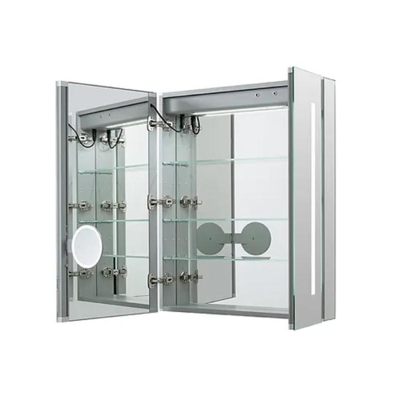 AQUADOM Signature Royale LED Lighted Medicine Cabinet, Anti-Fog, Dimmable, Recessed or Surface 30" x 5" x 36"