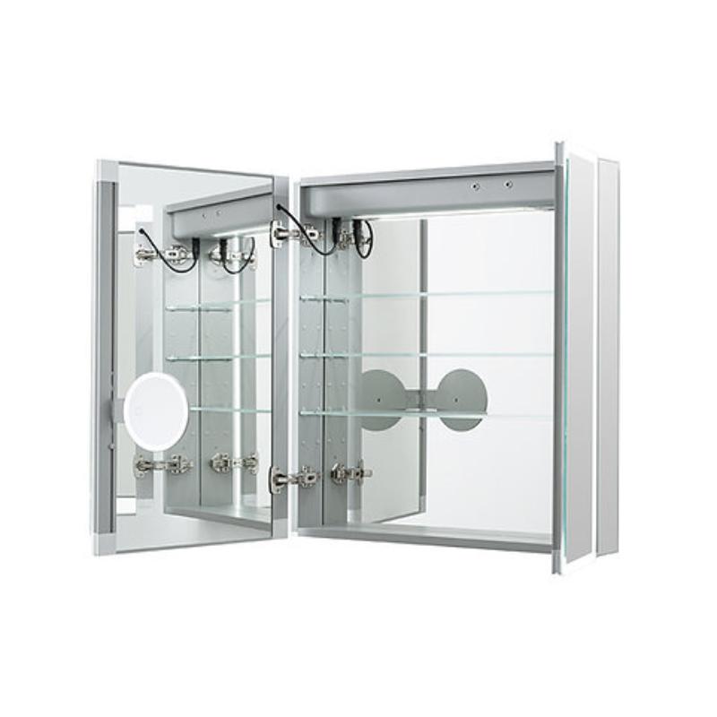 AQUADOM  Edge Royale LED Lighted Medicine Cabinet, Antifog, Dimmable, Recessed or Surface 30" x 5" x 32"