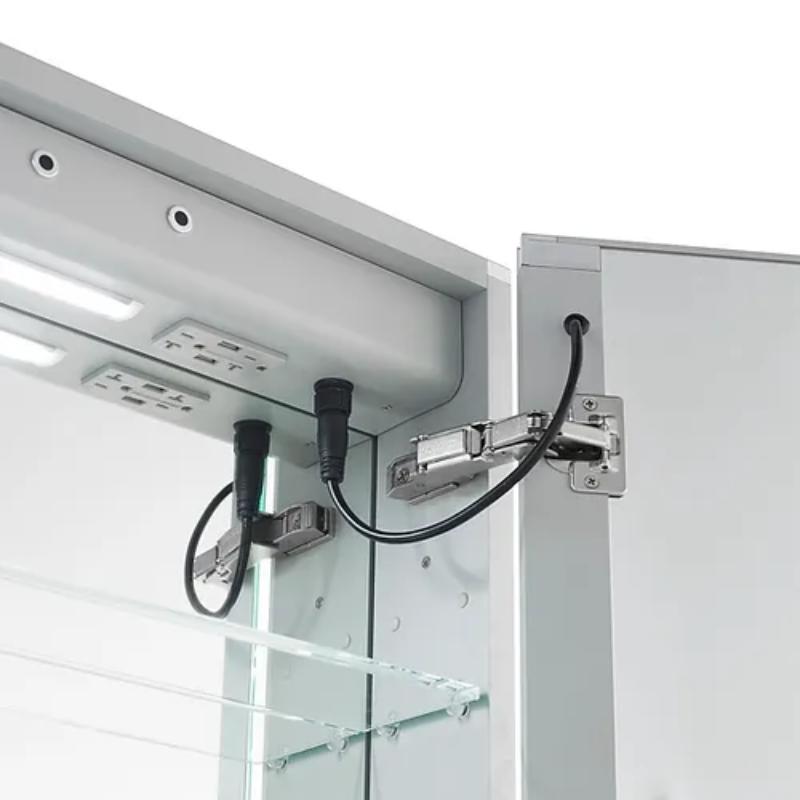 AQUADOM Signature Royale LED Lighted Medicine Cabinet, Anti-Fog, Dimmable, Recessed or Surface 30" x 5" x 36"