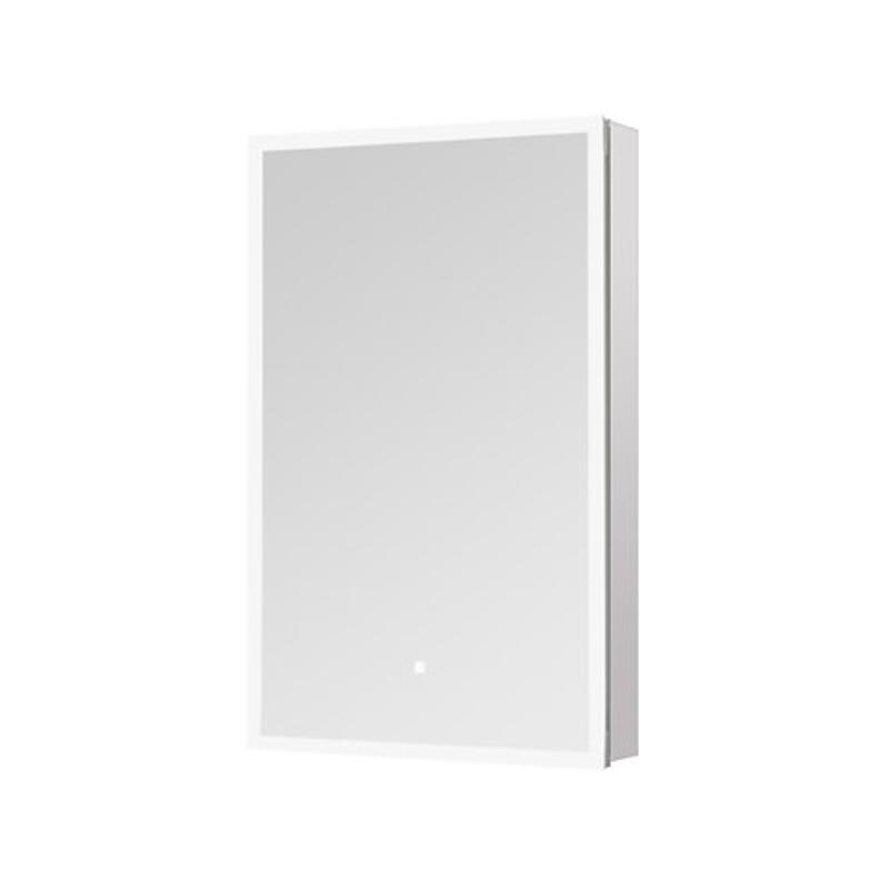 AQUADOM  Edge Royale LED Lighted Medicine Cabinet, Antifog, Dimmable, Left-Handed, Recessed or Surface 20" x 5" x 32"