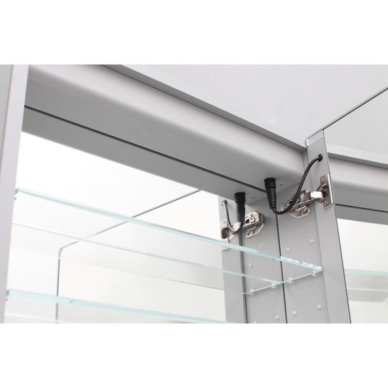 AQUADOM Royale Basic LED Medicine Mirror, Left-Handed, Dimmable, Recessed or Surface 24" x 5" x 30"