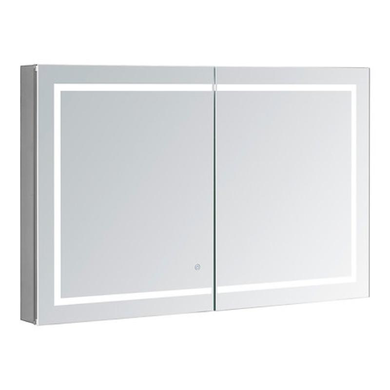 AQUADOM Royale Plus LED Lighted Triple Door Medicine Cabinet, Anti-Fog, Dimmable, Recessed or Surface 40" x 5" x 36"