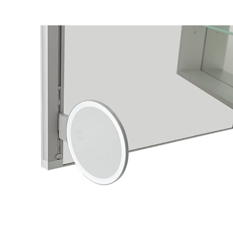 AQUADOM  Edge Royale LED Lighted Medicine Cabinet, Antifog, Dimmable, Right-Handed, Recessed or Surface 20" x 5" x 32"