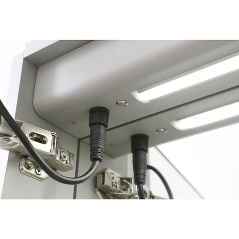 AQUADOM Signature Royale LED Lighted Medicine Cabinet, Anti-Fog, Dimmable, Recessed or Surface 30" x 5" x 30"
