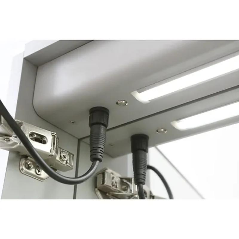 AQUADOM Signature Royale LED Lighted Medicine Cabinet, Anti-Fog, Dimmable, Recessed or Surface 30" x 5" x 36"