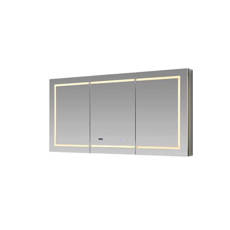 AQUADOM Signature Royale, LED Lighted Medicine Cabinet, Anti-Fog, Dimmable, Recessed or Surface 60" x 5" x 36"