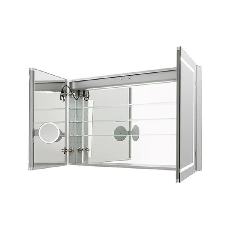 AQUADOM Royale Plus LED Lighted Medicine Cabinet, Anti-Fog, Dimmable, Recessed or Surface 48" x 5" x 36"
