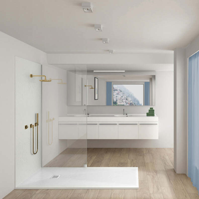 Swiss Madison Terre P Series 60" x 36" Reversible Drain Shower Base
