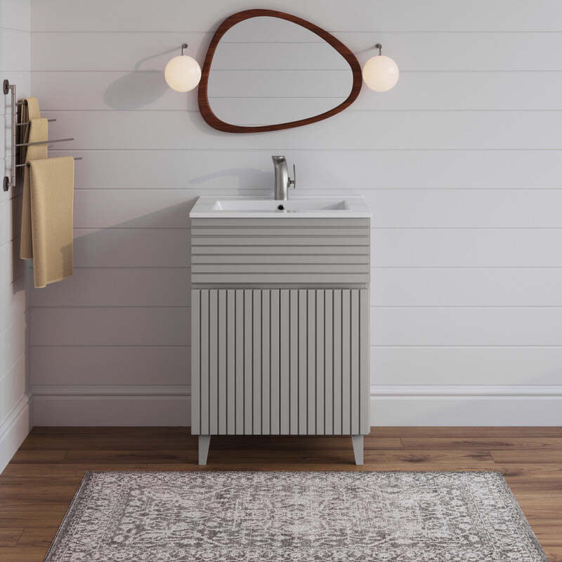 Swiss Madison Bernay 24" Bathroom Vanity in Shell