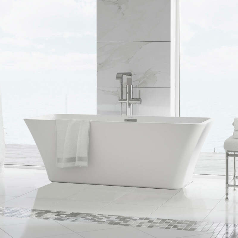 Swiss Madison St. Tropez 60" Freestanding Bathtub