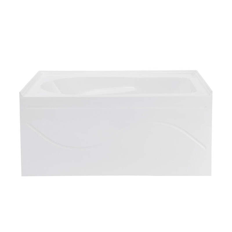 Swiss Madison Ivy 54'' x 30 Bathtub with Apron Right Hand Drain in White