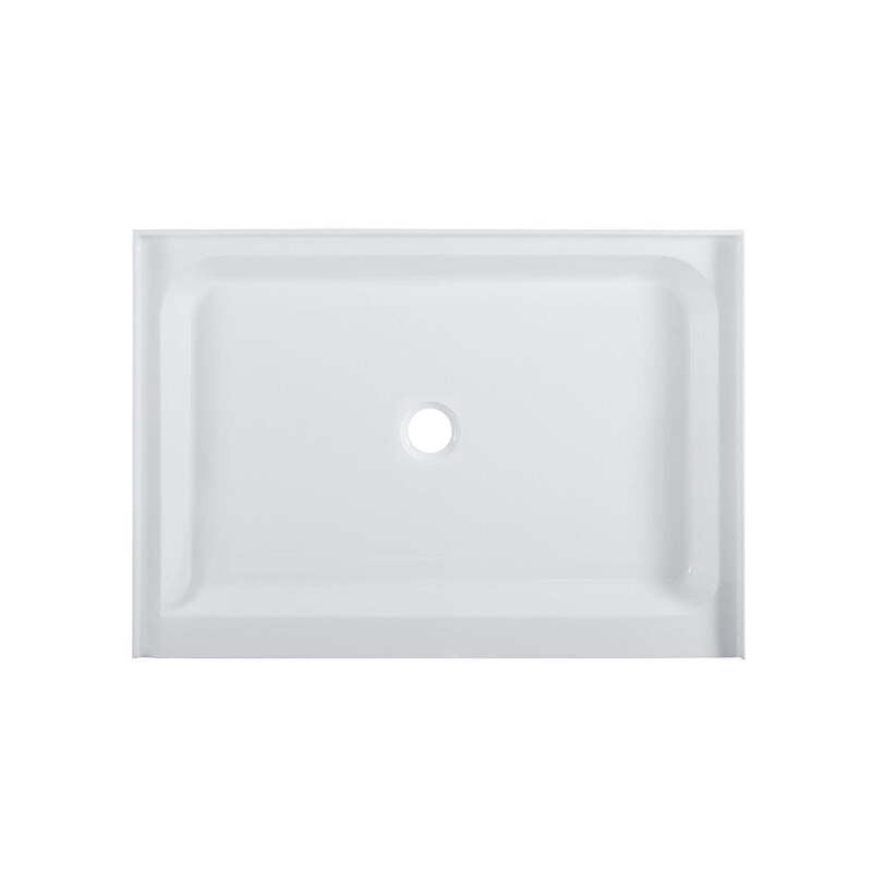 Swiss Madison Voltaire 48 x 36 Acrylic White, Single-Threshold, Center Drain, Shower Base