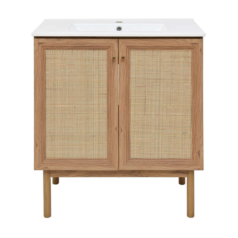Swiss Madison Classé 30" Bathroom Vanity in Oak