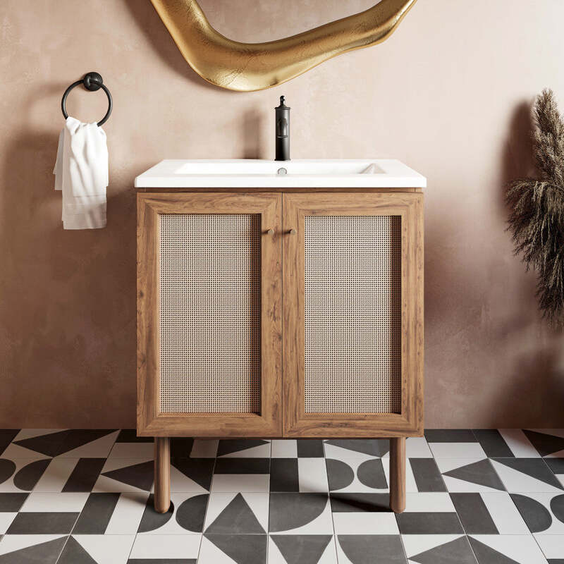 Swiss Madison Classé 30" Bathroom Vanity in Oak